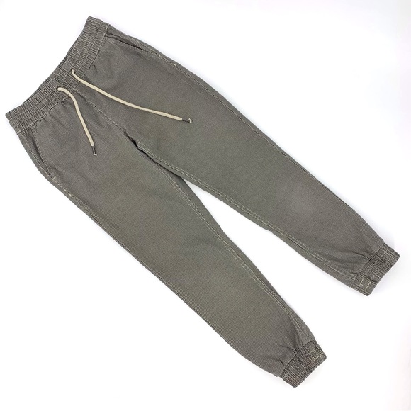 Retrod Beige & Black Houndstooth Pull-On Jogger Style Cotton Ankle Pants, XS - Picture 5 of 16